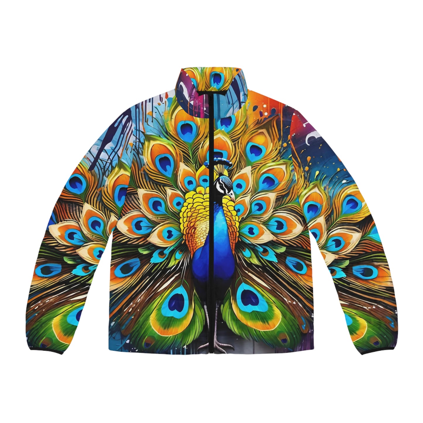 Peacock Puffer Jacket