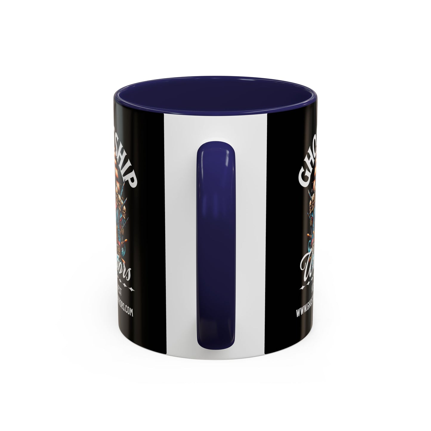 Ghost Ship Warriors Coffee Mug — Pirate Skull Accent Mug (11/15 oz)