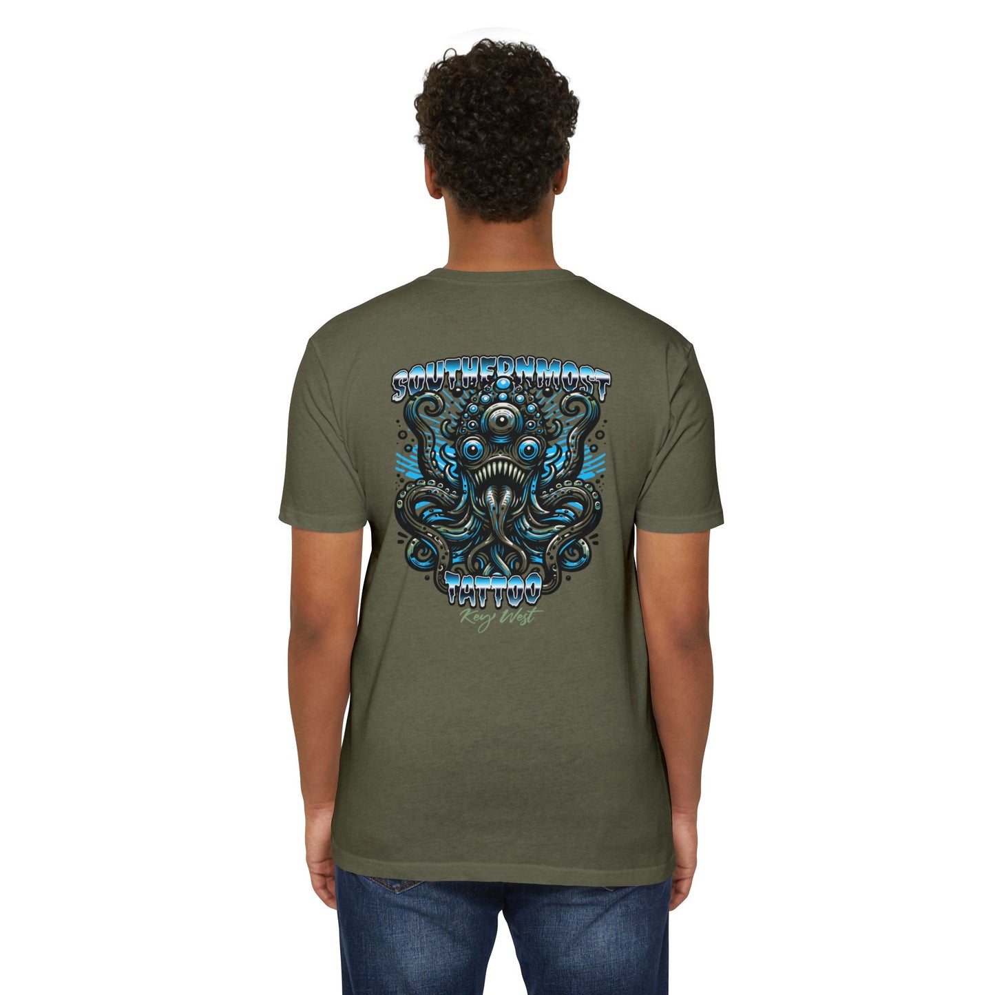 Monster Octopus Graphic T-Shirt — Tattoo Retro Beach Vibe