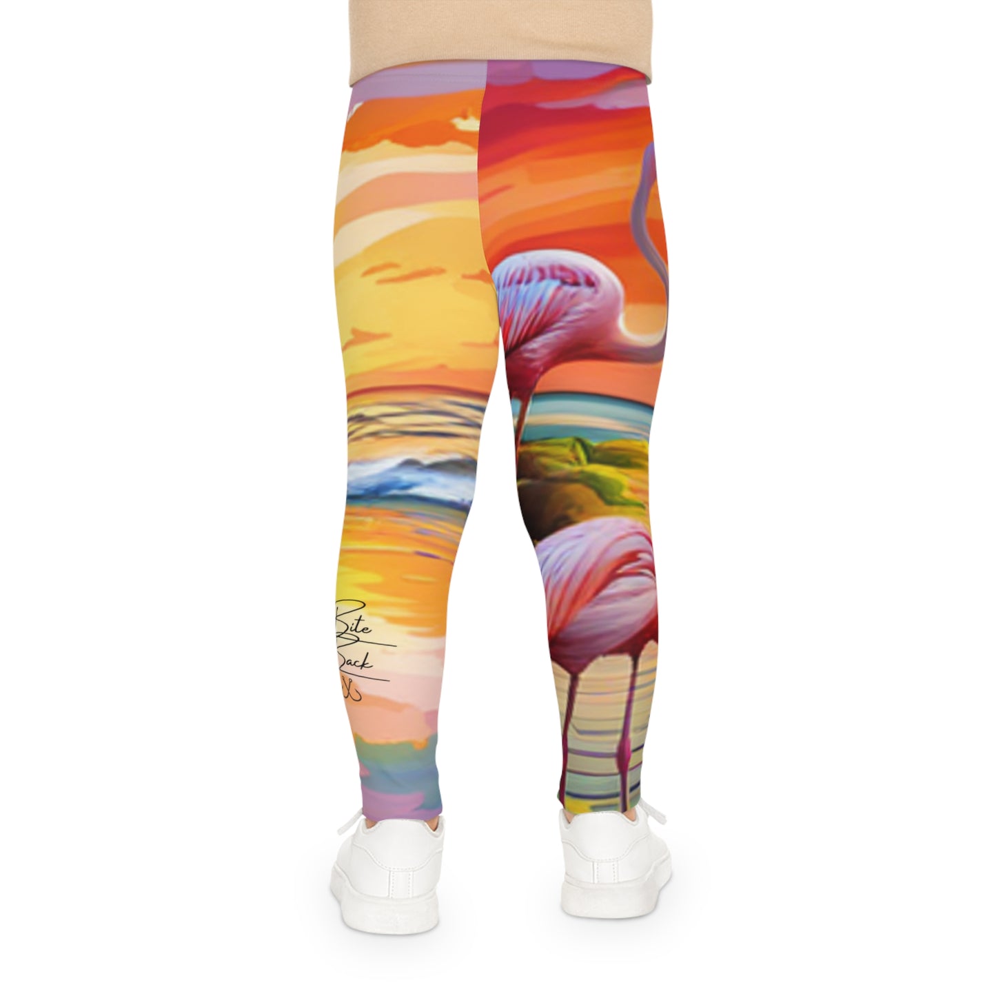 Flamingos at Dawn Kids Leggings