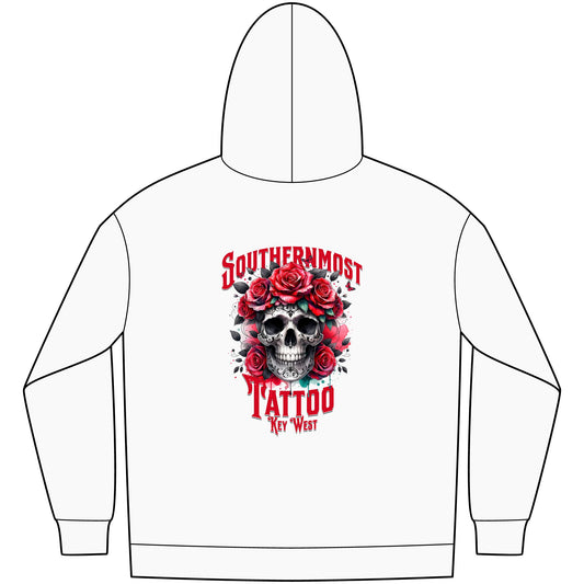 Southernmost Tattoo Skull & Roses Hoodie