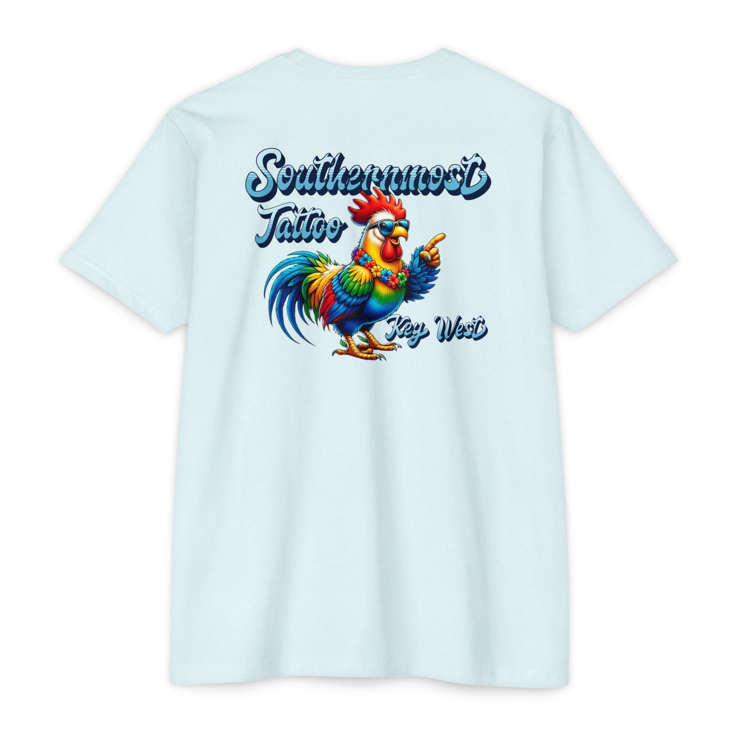 Southernmost Tattoo Funky Rooster T-shirt