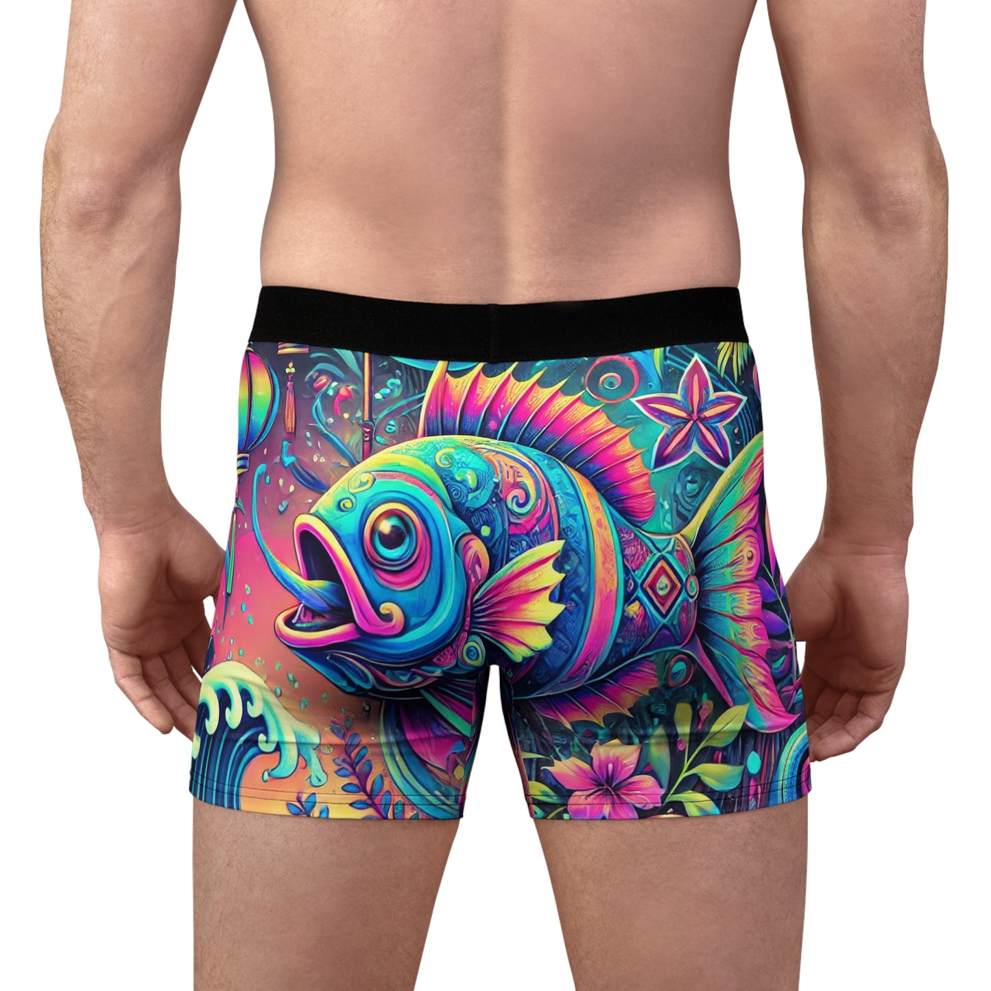 Neon Fish Men's Boxer Briefs