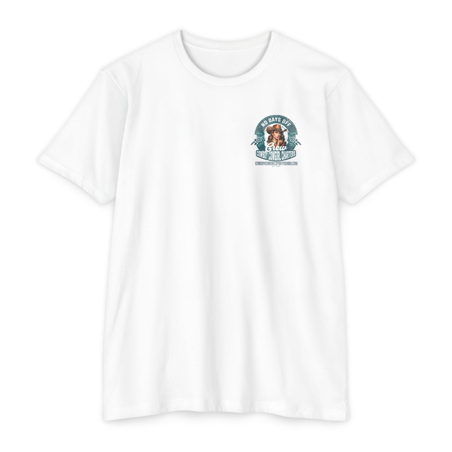 Cowboy Cowgirl Crew T-Shirt — "No Days Off" Western Graphic FISHING Tee