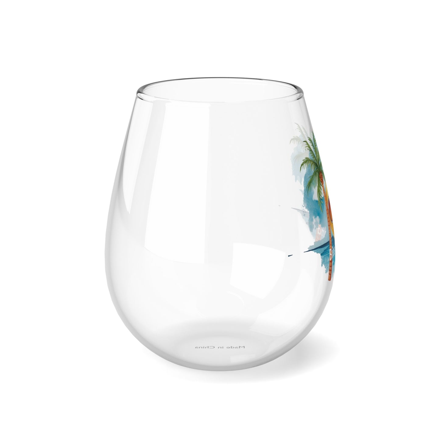 Tropical Bliss Wine Glass Collection-Tropical Sunset Delight