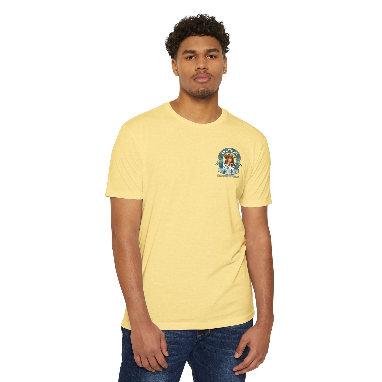 Cowboy Cowgirl Crew T-Shirt — "No Days Off" Western Graphic FISHING Tee