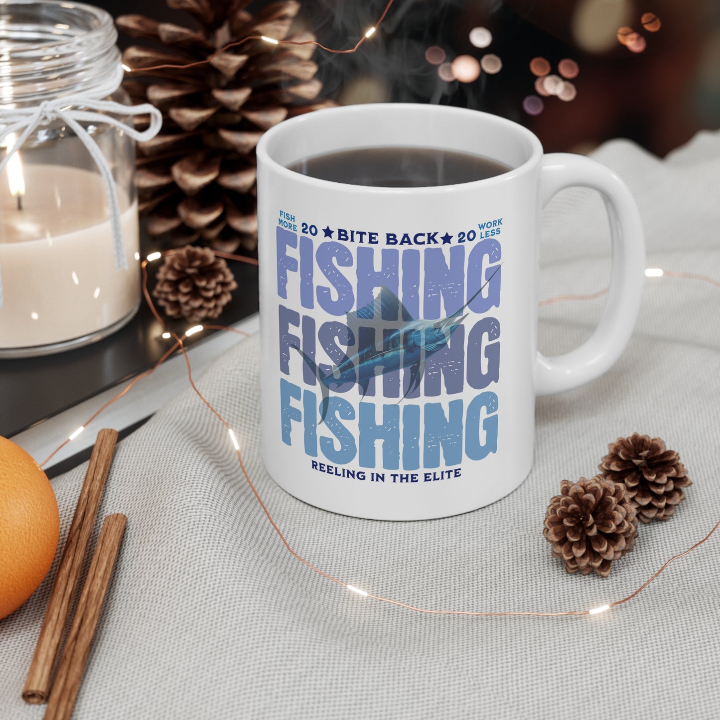 FISHING FISHING FISHING Ceramic Mug 11oz