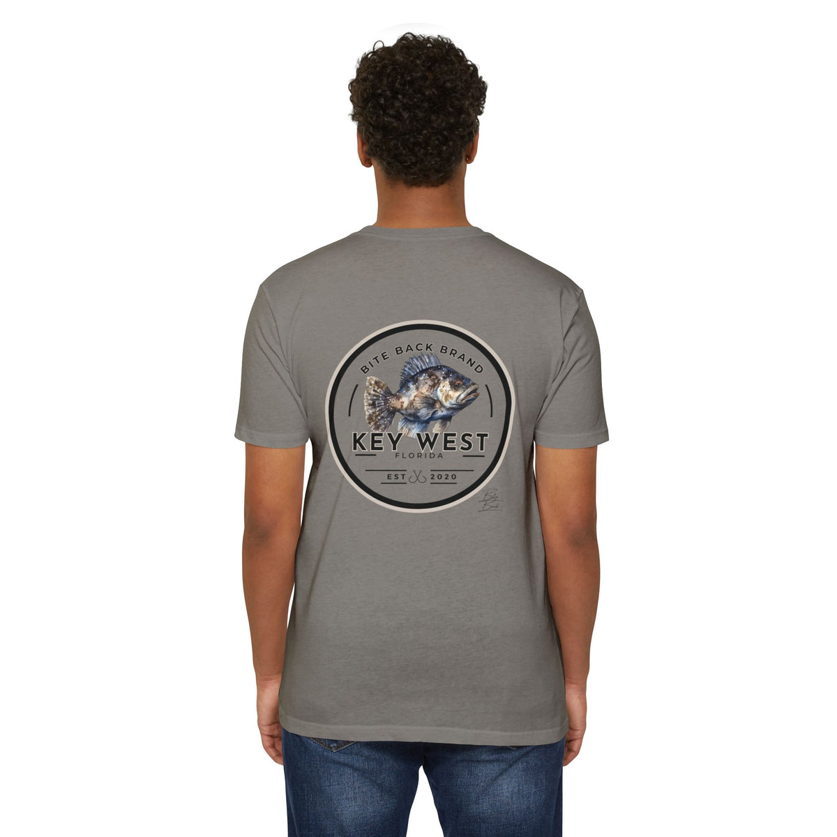 Key West Fishing T-Shirt — Bite Back Brand Grouper Graphic Tee