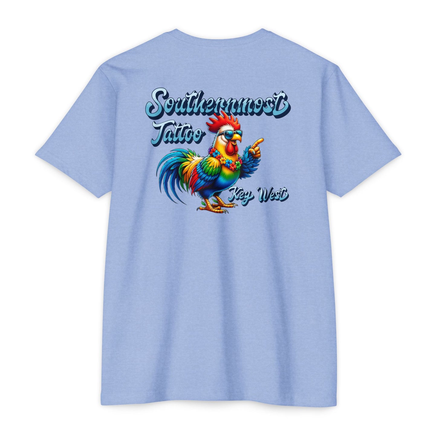 Southernmost Tattoo Funky Rooster T-shirt