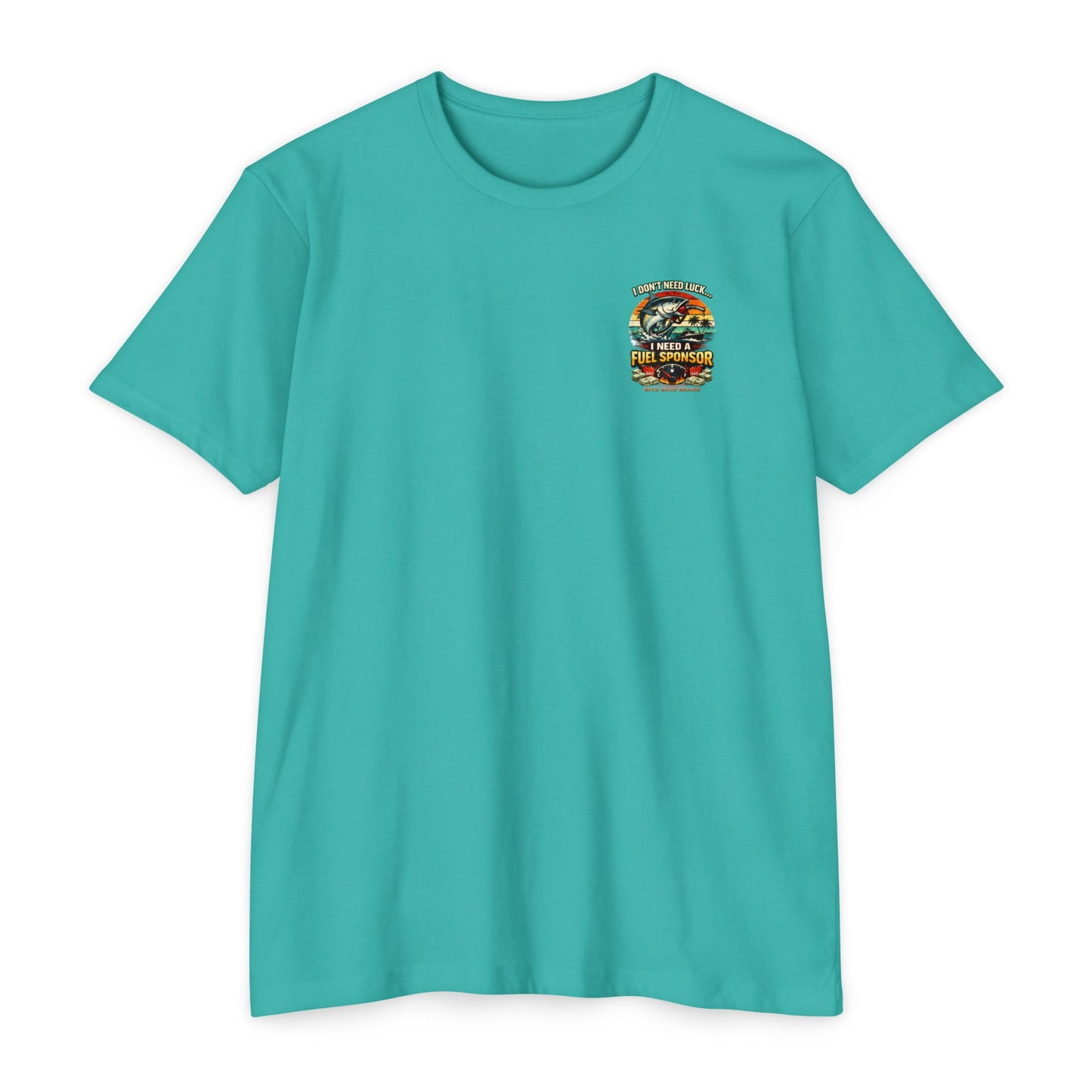 Fishing T-Shirt — "I Don't Need Luck... I Need a Fuel Sponsor" Vintage Beach Tee