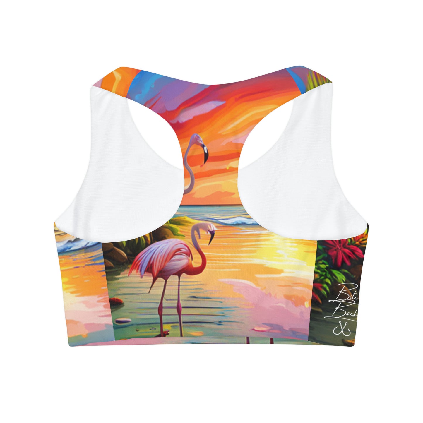 Flamingos at Dawn Girls' Swimsuit/Sports Bra