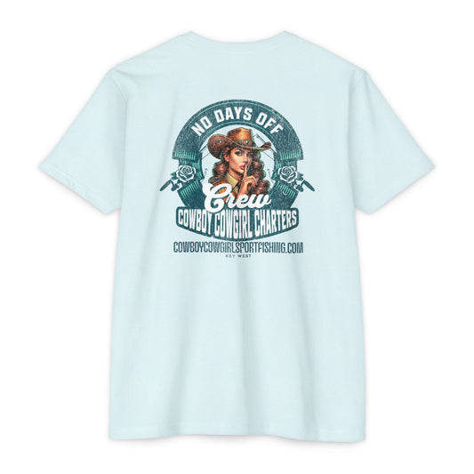 Cowboy Cowgirl Crew T-Shirt — "No Days Off" Western Graphic FISHING Tee