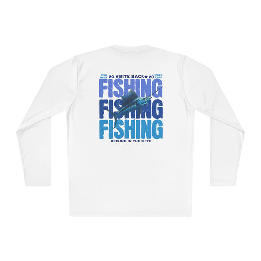 Fishing Vibes Unisex Lightweight Long Sleeve Tee, Casual Wear, Outdoor Apparel, Gift for Fishermen, Fishing Enthusiast Shirt