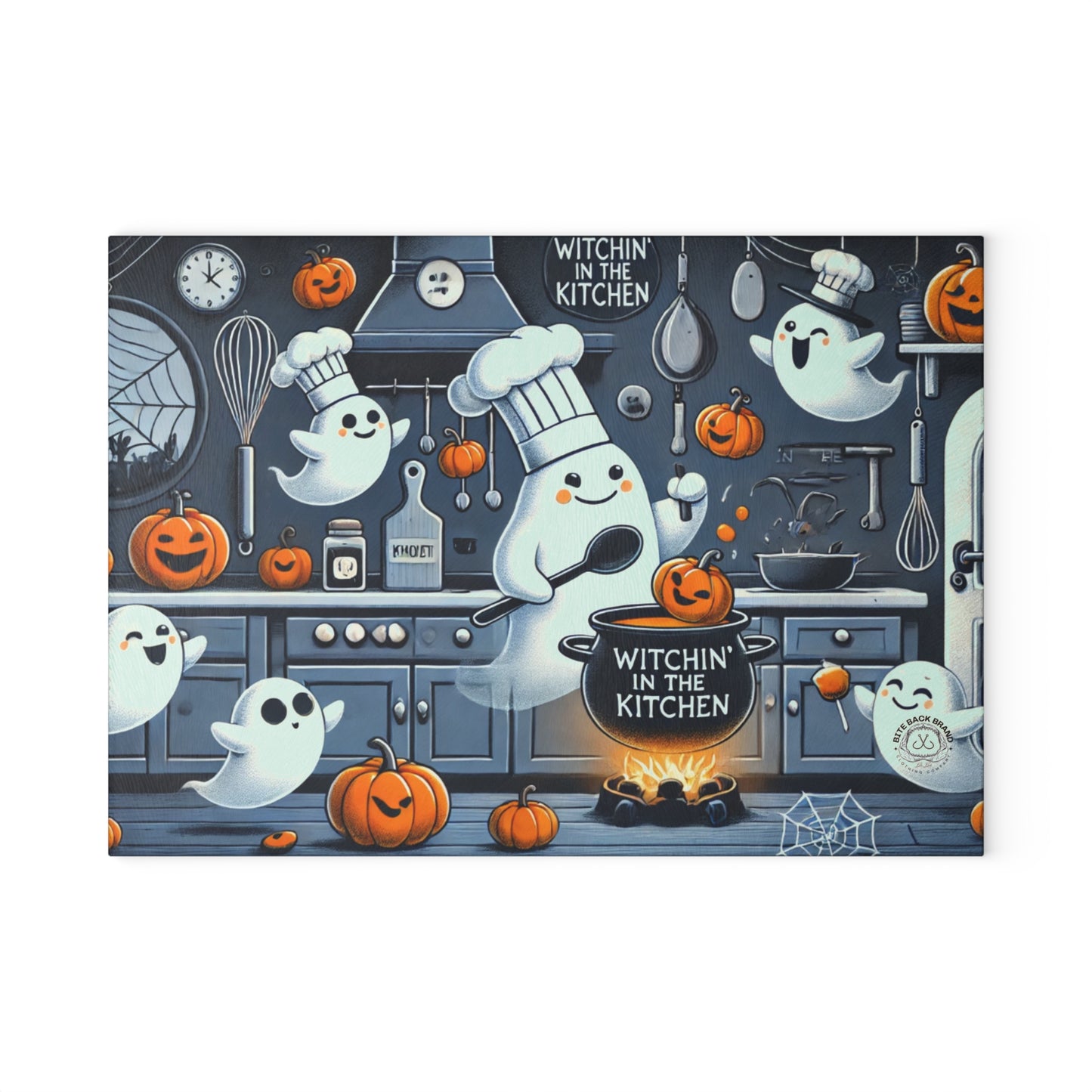 Halloween Glass Cutting Board