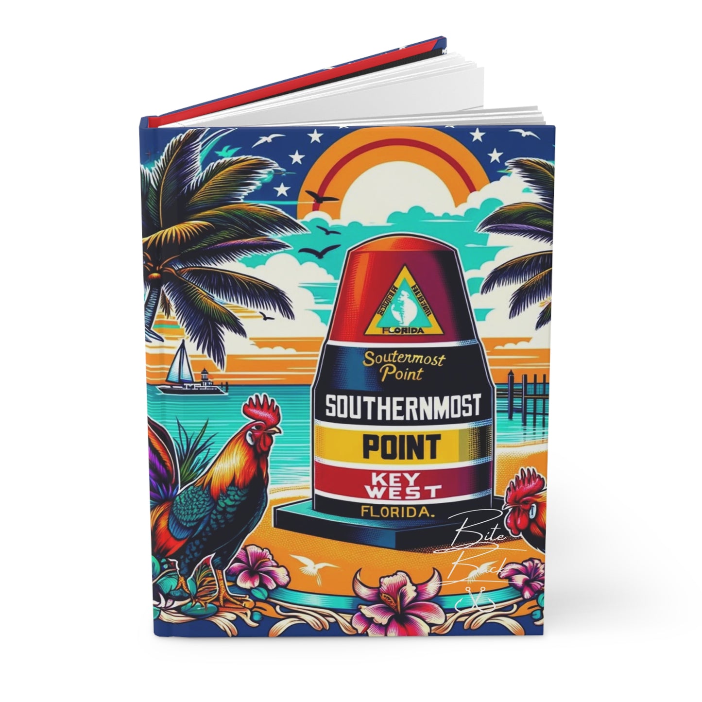 Southernmost Point Key West-Hardcover Journal Matte