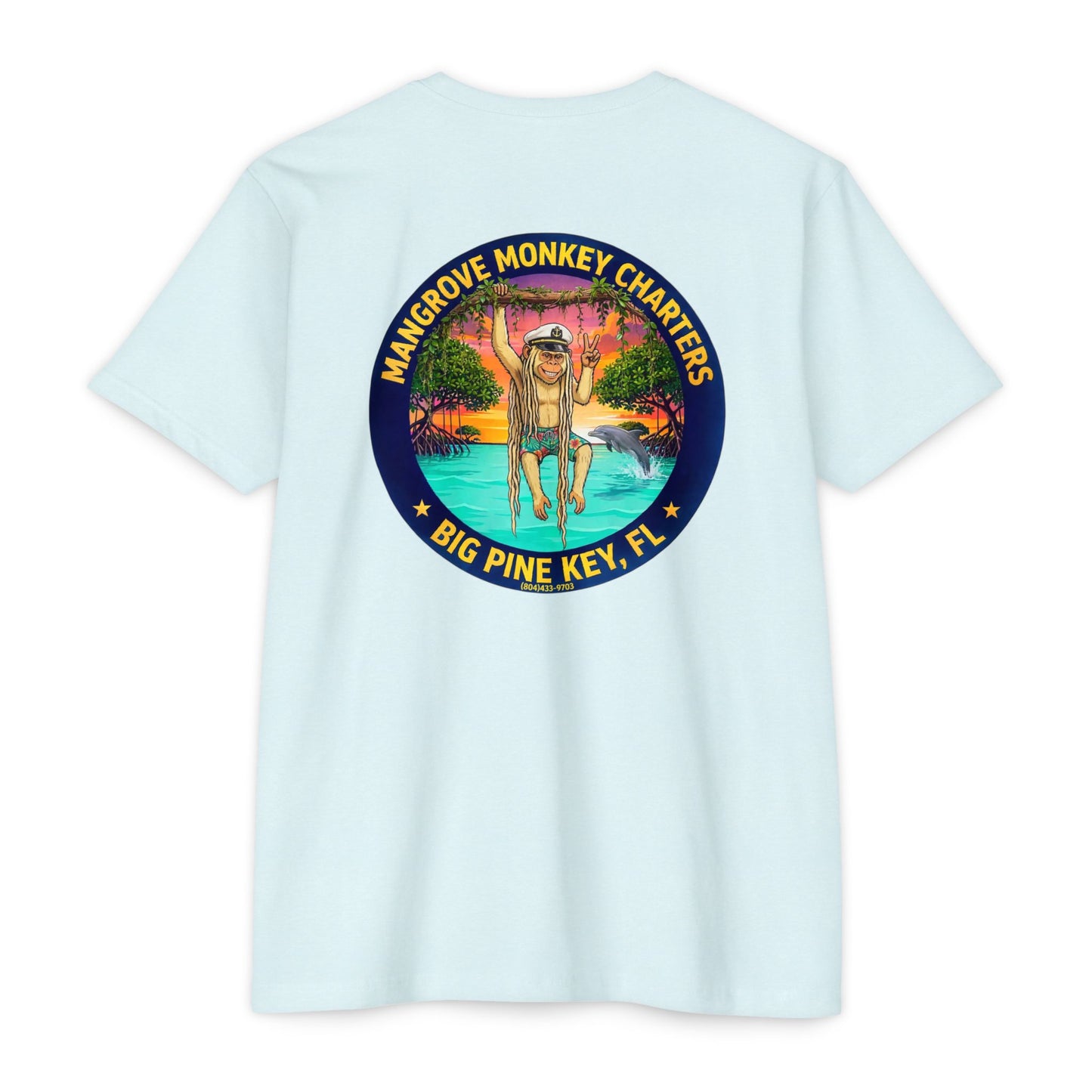 Mangrove Monkey Charters T-Shirt — Big Pine Key Boat Tour Tee