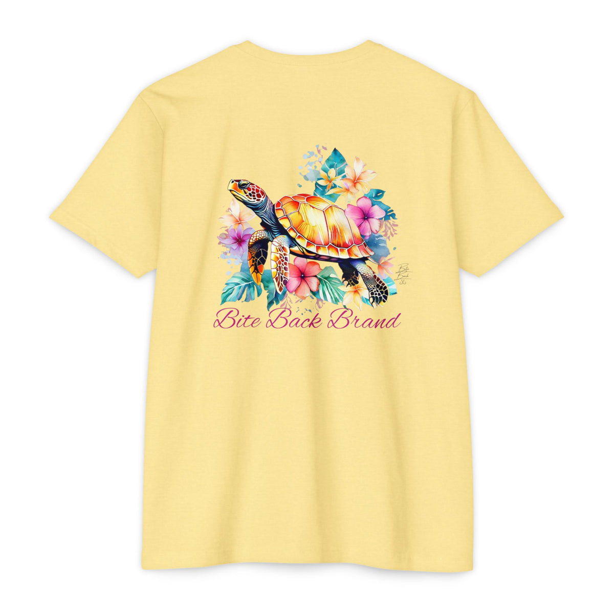 Tropical Bloom Turtle T-shirt