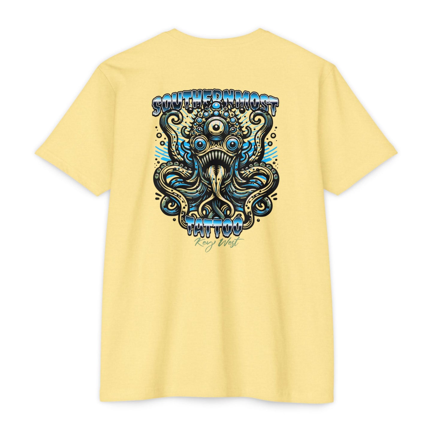 Monster Octopus Graphic T-Shirt — Tattoo Retro Beach Vibe