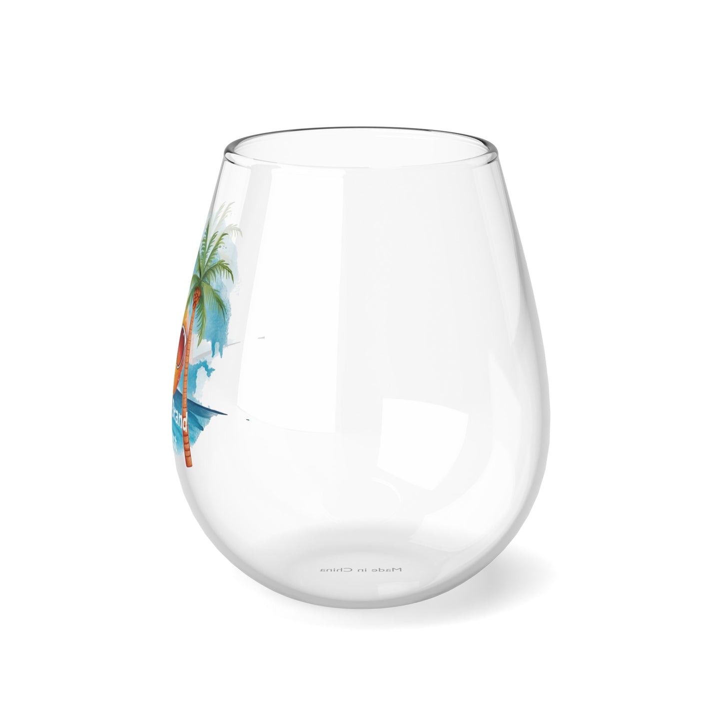 Tropical Bliss Wine Glass Collection-Tropical Sunset Delight