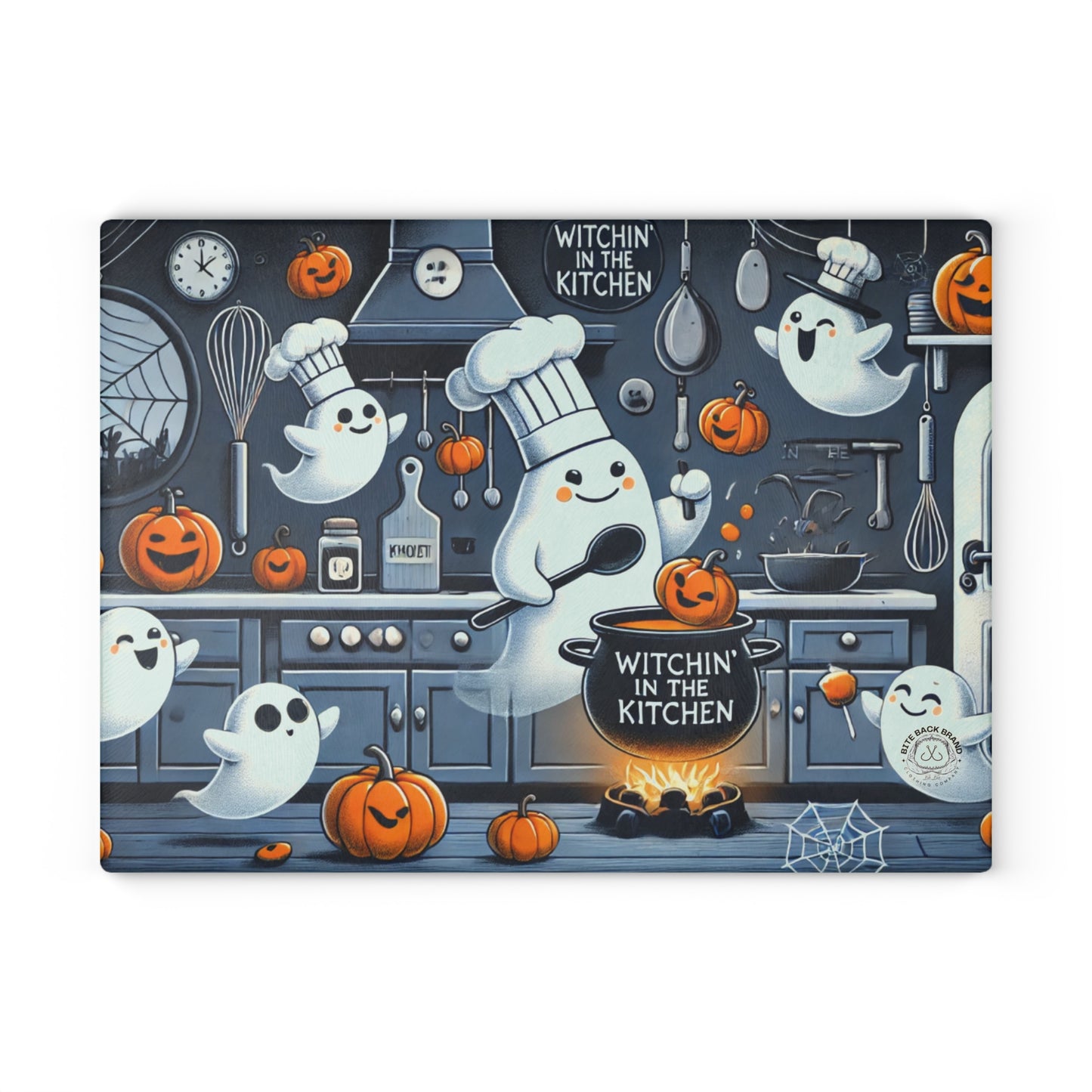 Halloween Glass Cutting Board