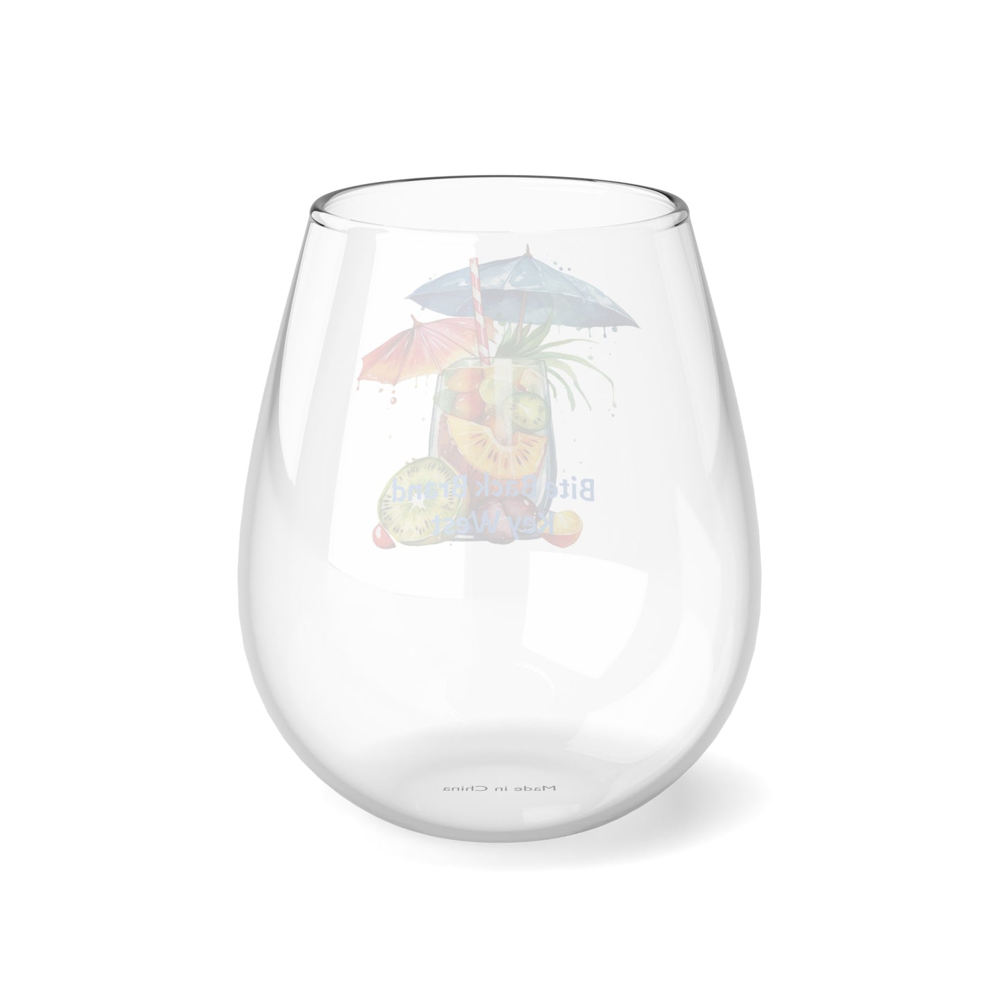 Tropical Bliss Wine Glass Collection-Tropical Fruit Mixer