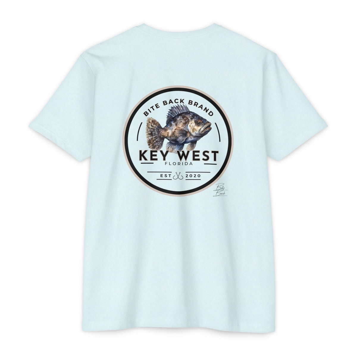 Key West Fishing T-Shirt — Bite Back Brand Grouper Graphic Tee