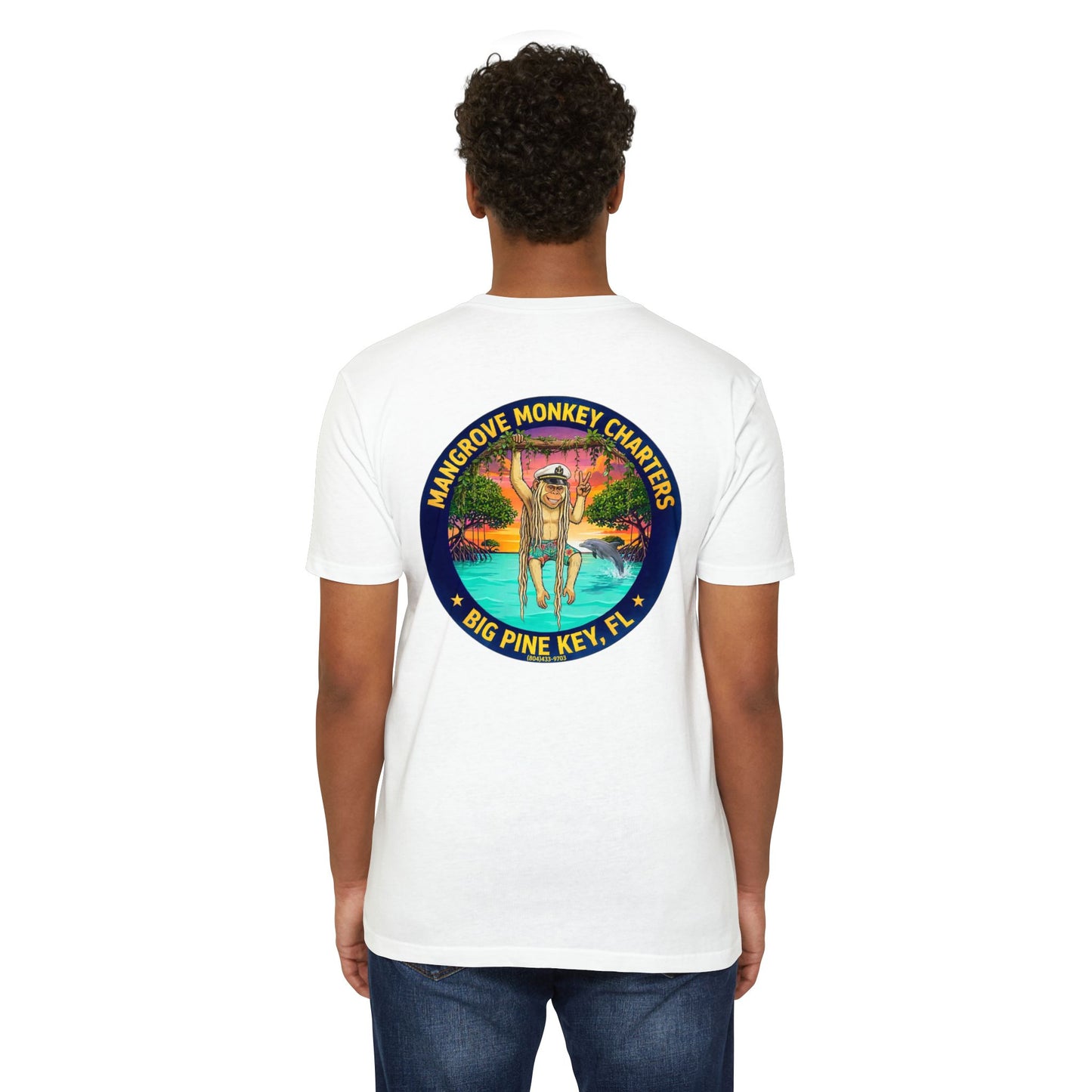 Mangrove Monkey Charters T-Shirt — Big Pine Key Boat Tour Tee