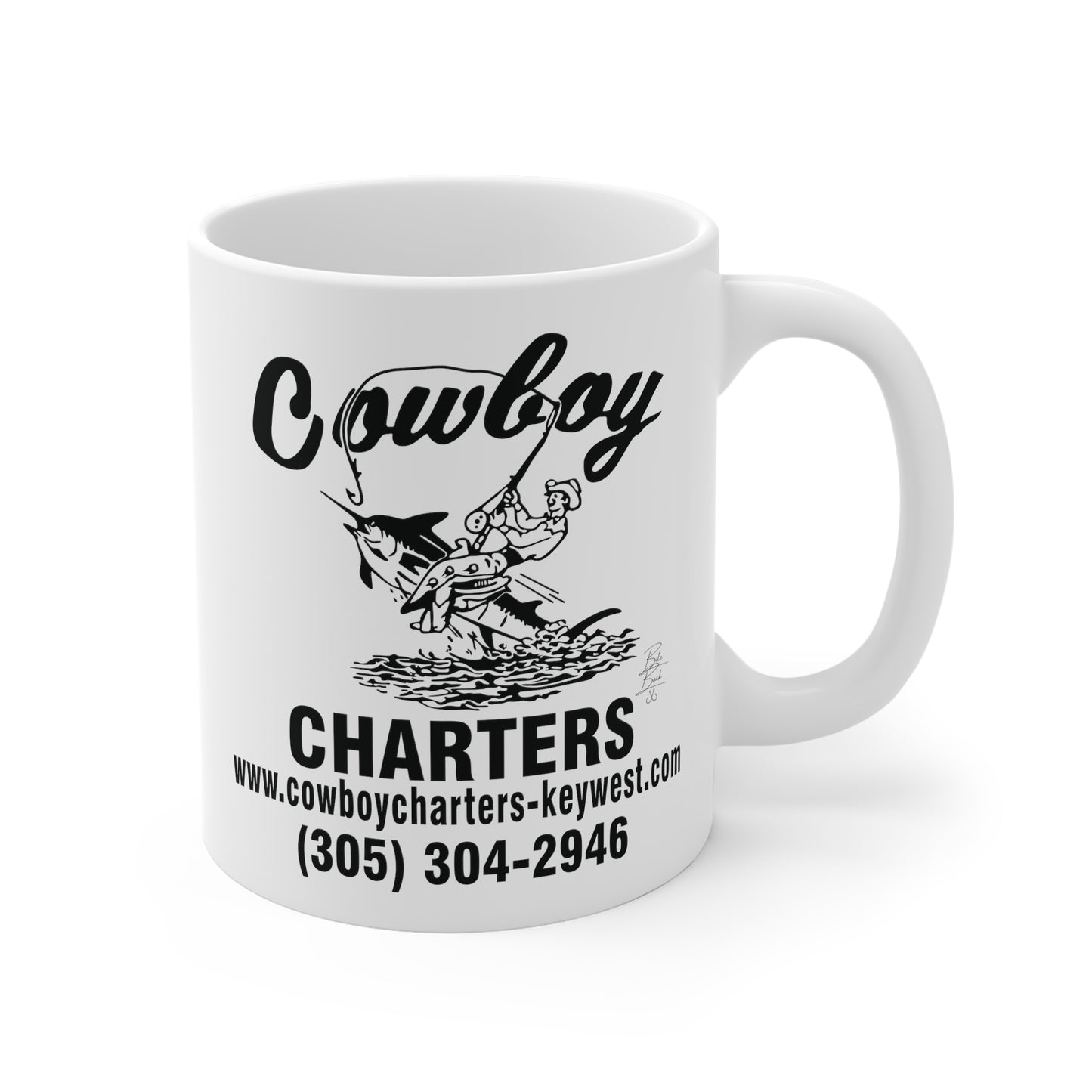 Cowboy Charters 11oz White Mug