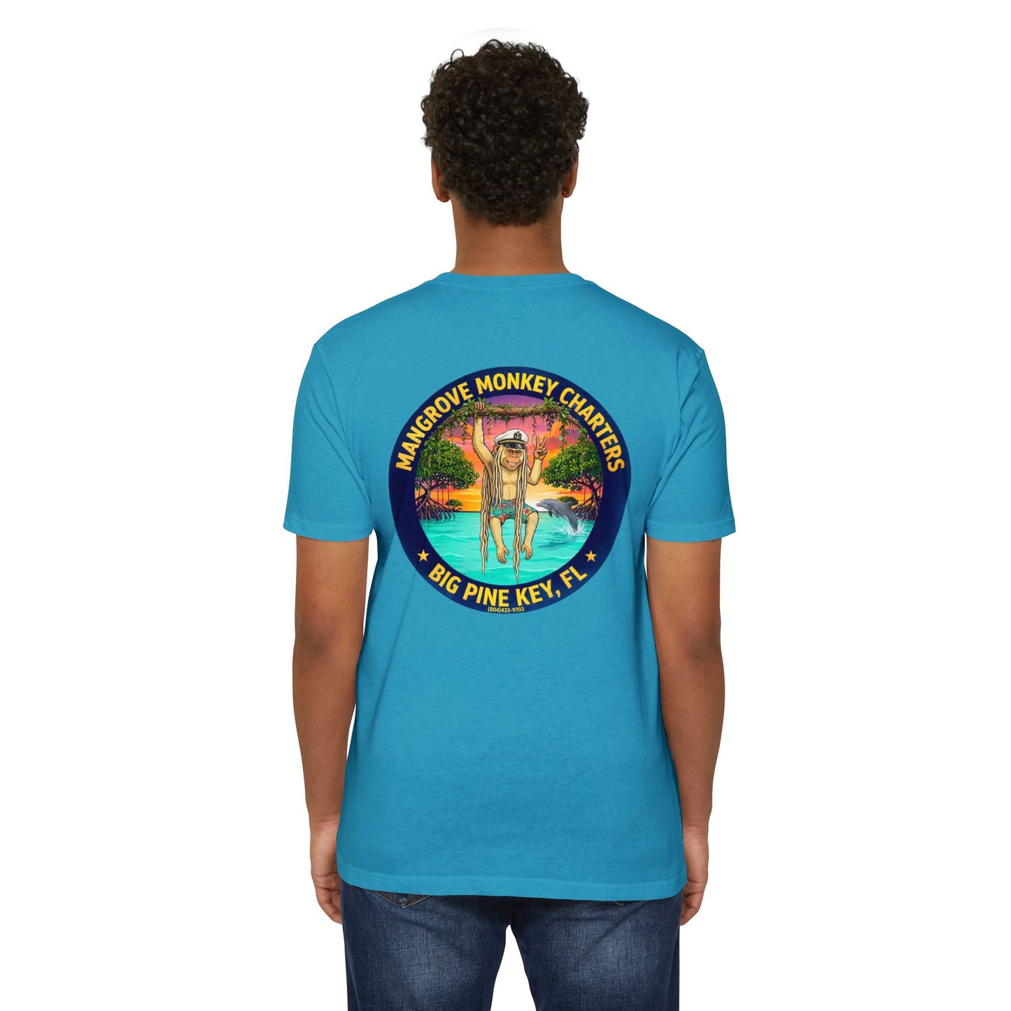 Mangrove Monkey Charters T-Shirt — Big Pine Key Boat Tour Tee