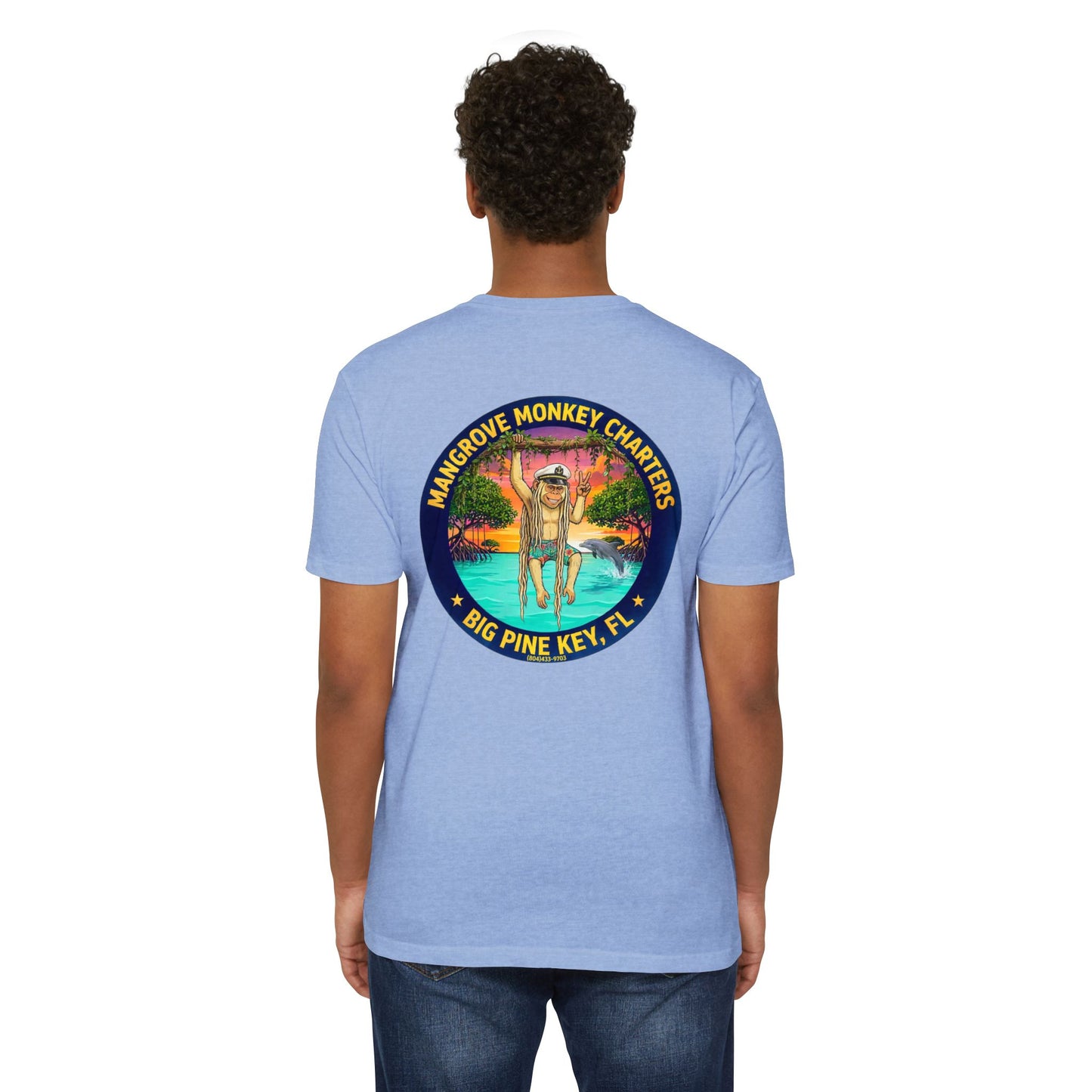 Mangrove Monkey Charters T-Shirt — Big Pine Key Boat Tour Tee