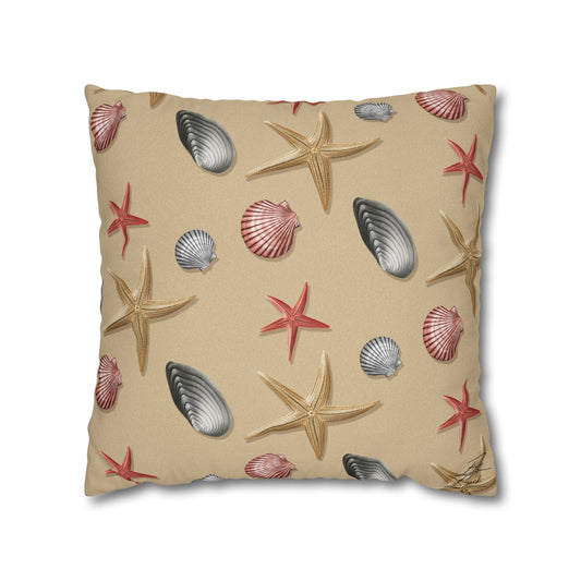 Sea Shells by the Sea Shore Canvas Pillowcase
