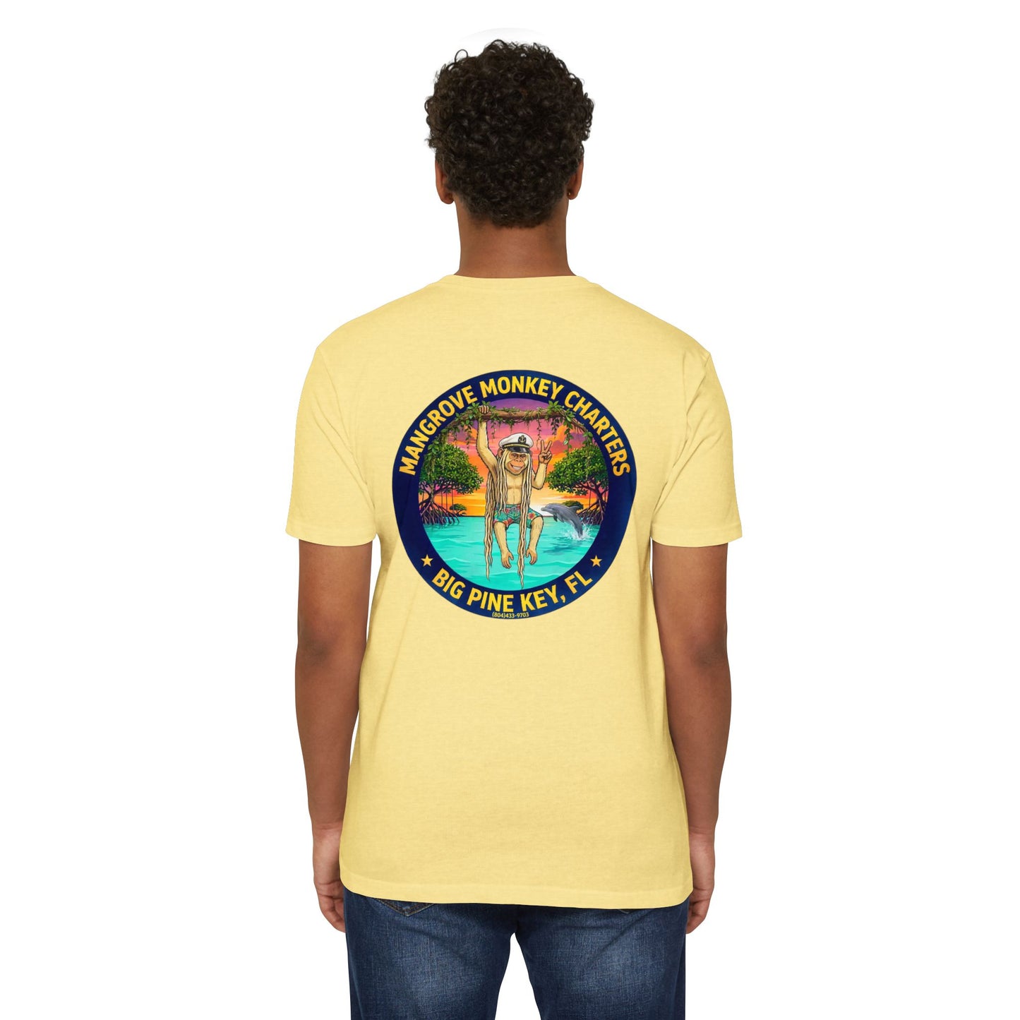 Mangrove Monkey Charters T-Shirt — Big Pine Key Boat Tour Tee