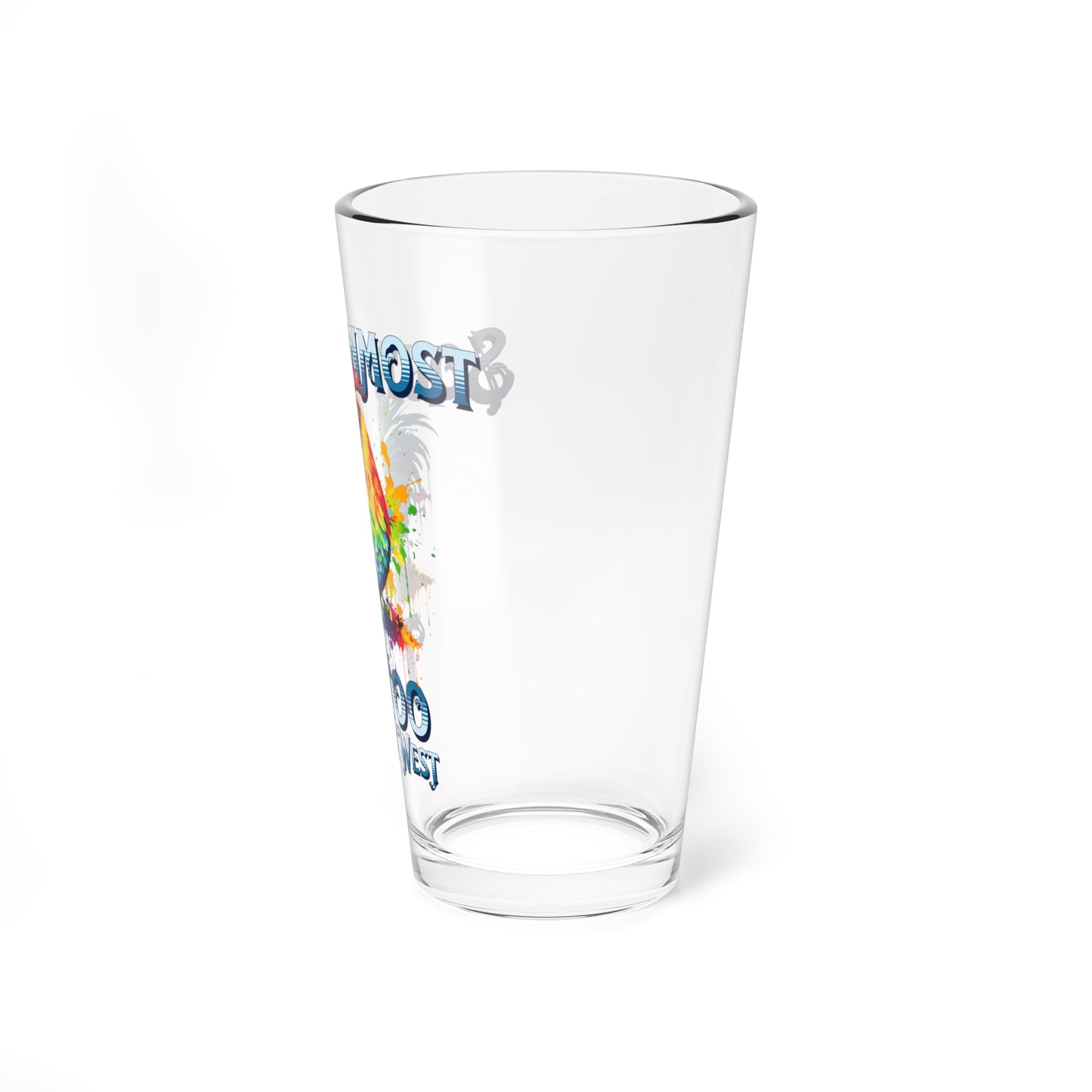 Southernmost Tattoo Souvenir Glass 16oz.