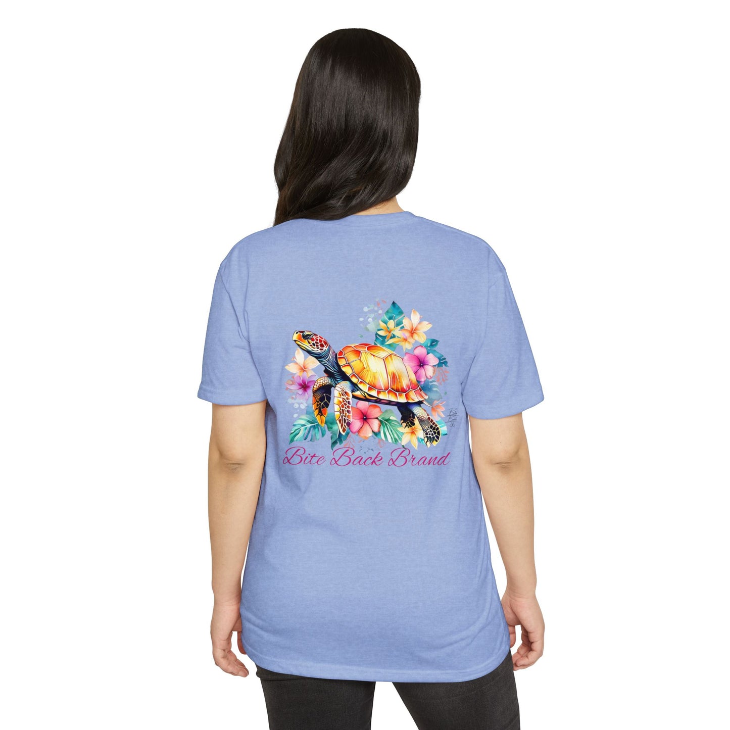 Tropical Bloom Turtle T-shirt