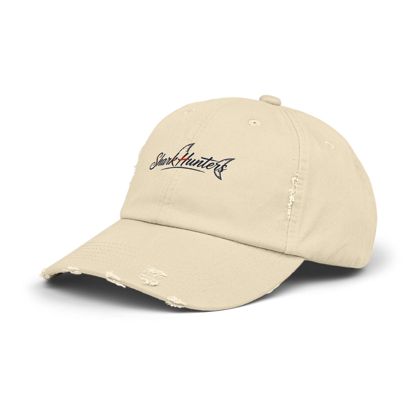 Shark Hunters  Distressed Hat