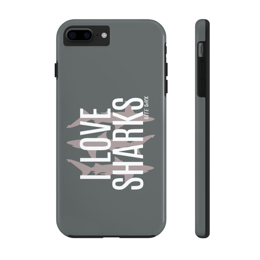 Shark Lover Tough Phone Case, Protective Cover, Gift for Ocean Lovers, Shark Week Celebration, Cute Wildlife Accessory