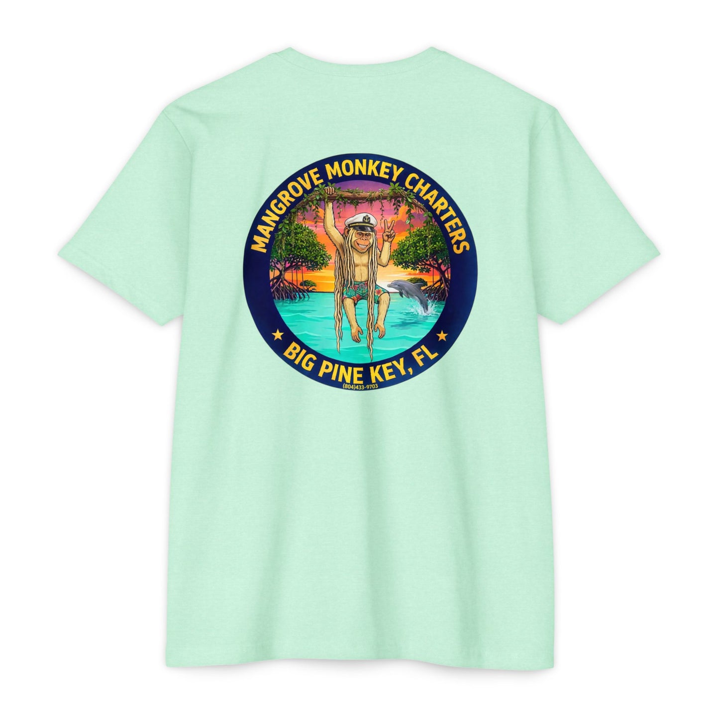 Mangrove Monkey Charters T-Shirt — Big Pine Key Boat Tour Tee