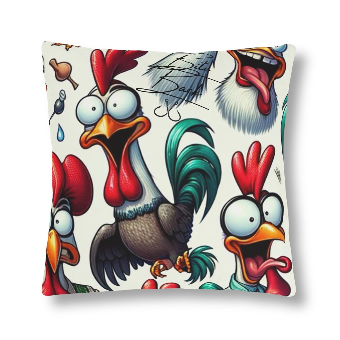Crazy Roosters Waterproof Pillows