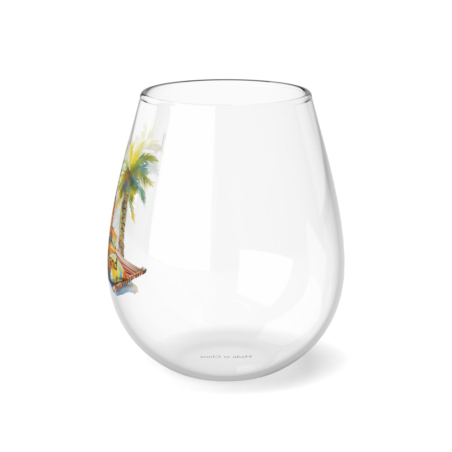 Tropical Bliss Wine Glass Collection-Pineapple Paradise