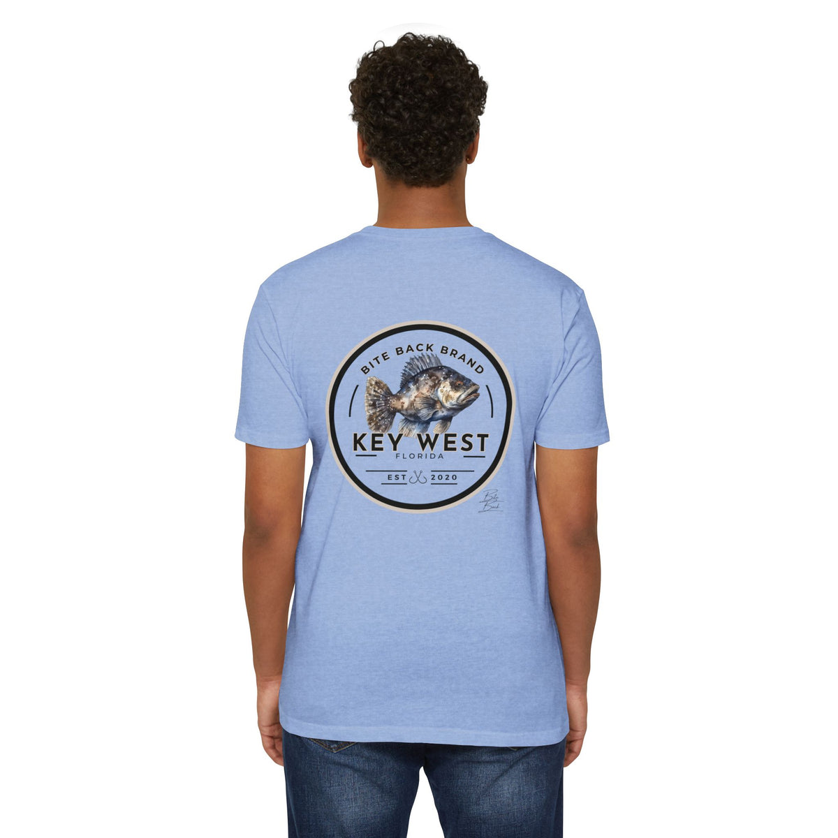 Key West Fishing T-Shirt — Bite Back Brand Grouper Graphic Tee