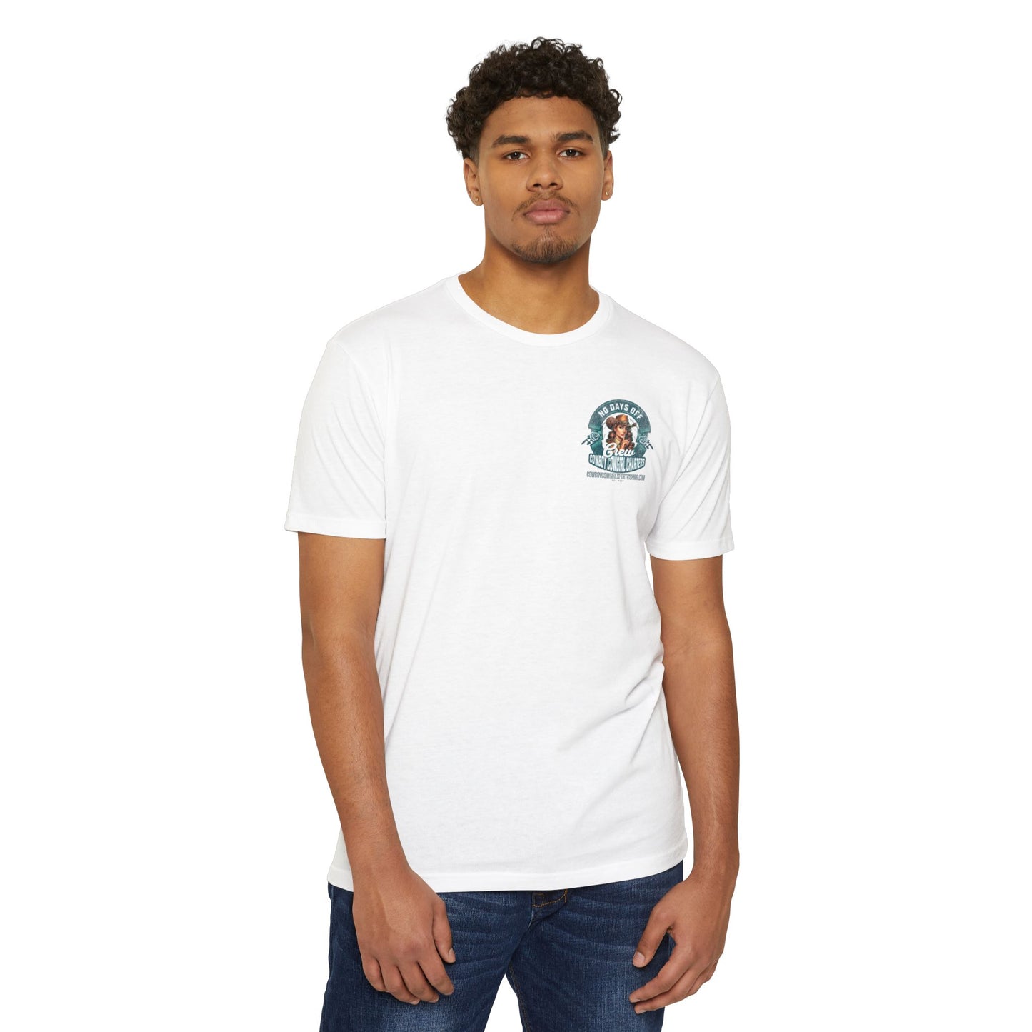 Cowboy Cowgirl Crew T-Shirt — "No Days Off" Western Graphic FISHING Tee