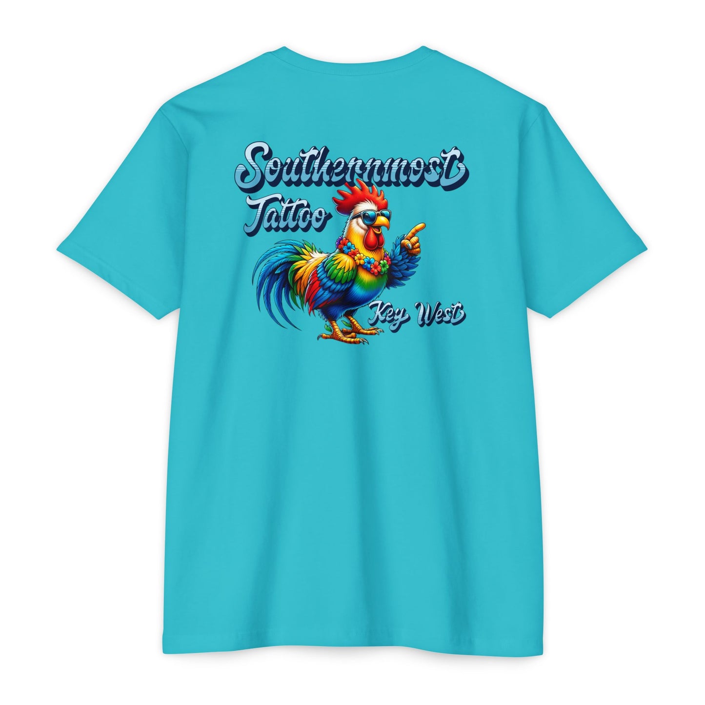 Southernmost Tattoo Funky Rooster T-shirt