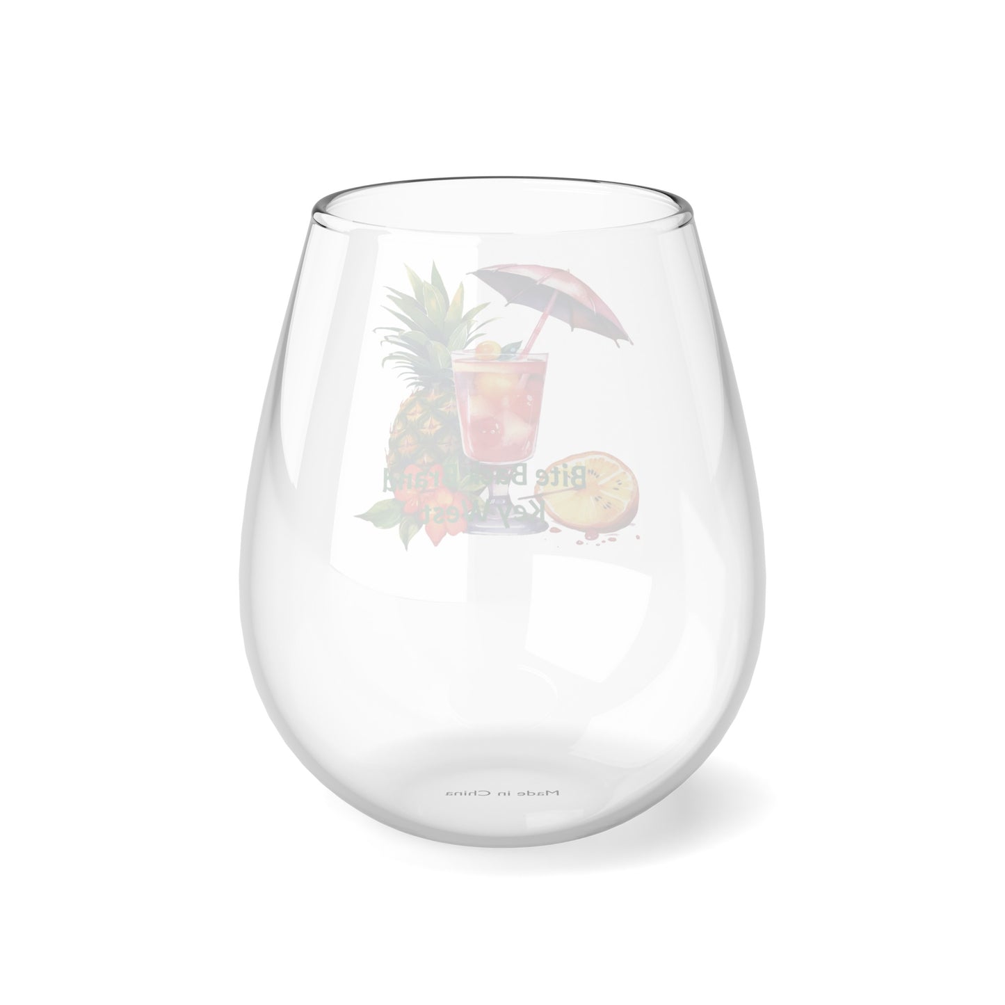 Tropical Bliss Wine Glass Collection-Tropical Fruit Mixer