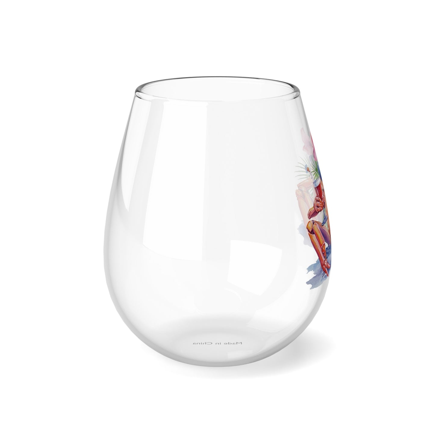 Tropical Bliss Wine Glass Collection-Beachy Crab Charm