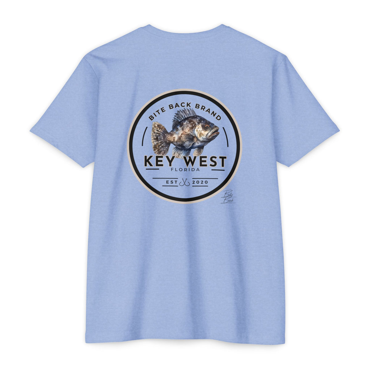 Key West Fishing T-Shirt — Bite Back Brand Grouper Graphic Tee