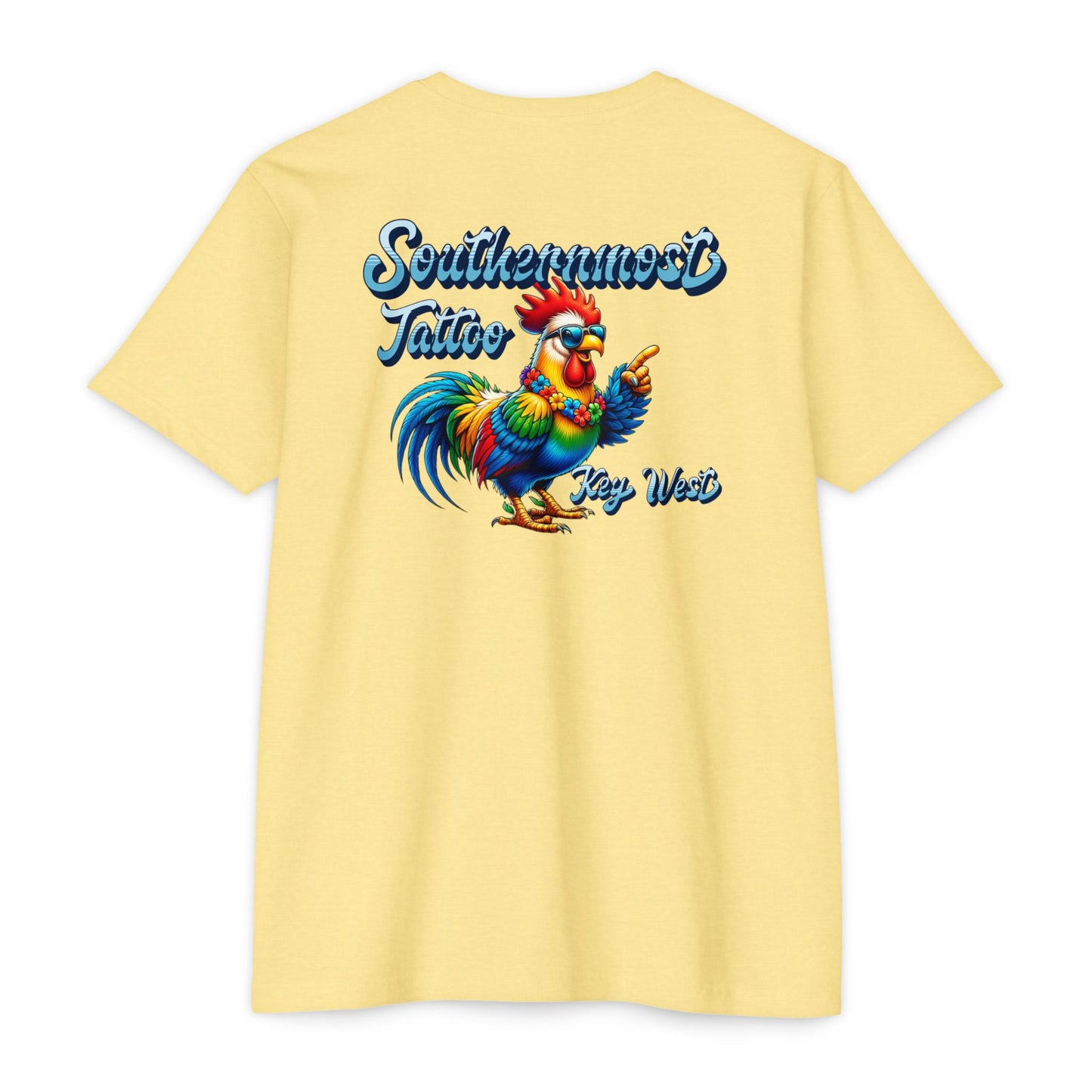 Southernmost Tattoo Funky Rooster T-shirt