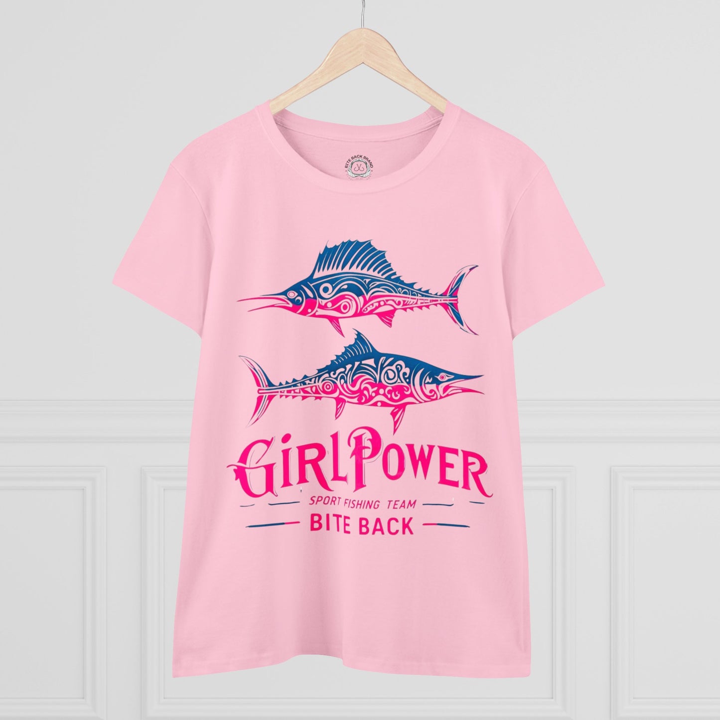 Woman Power Fishing Team  Cotton Tee