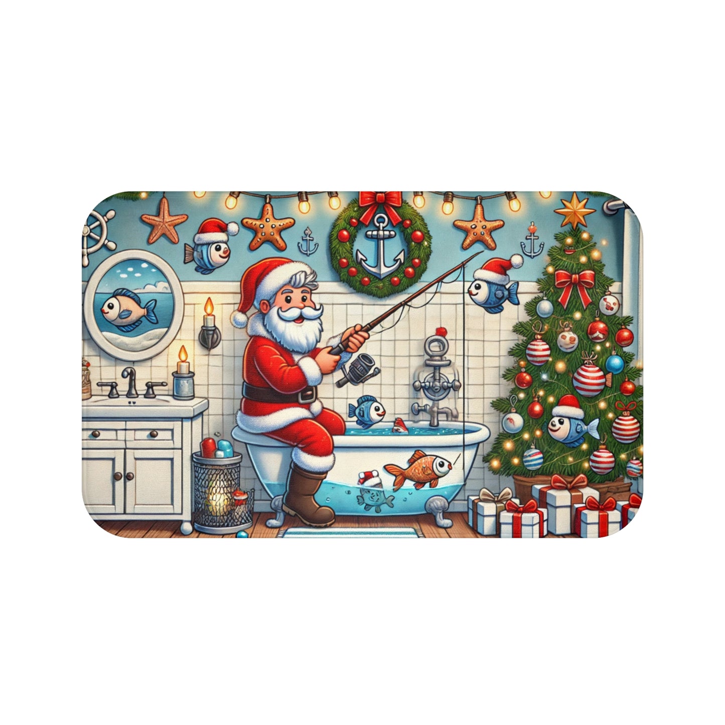 Christmas Bath Mat