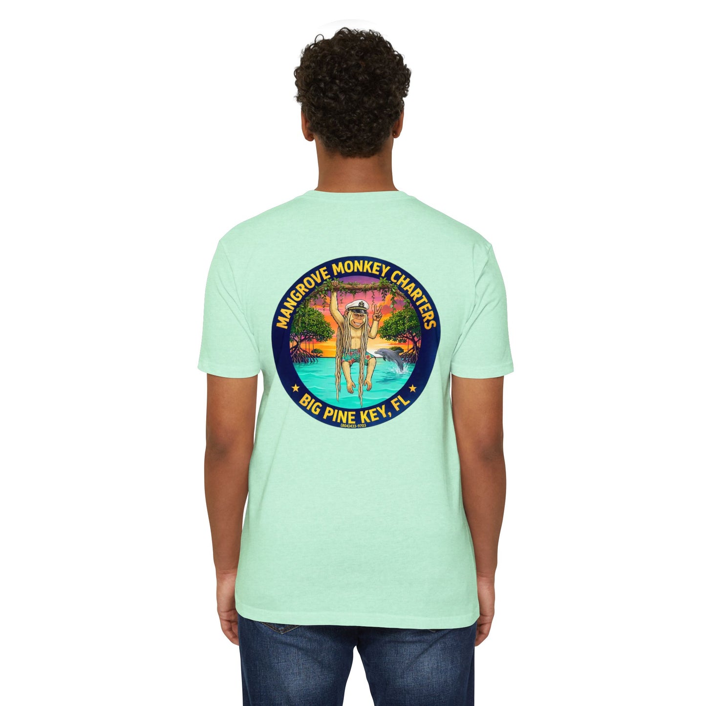Mangrove Monkey Charters T-Shirt — Big Pine Key Boat Tour Tee