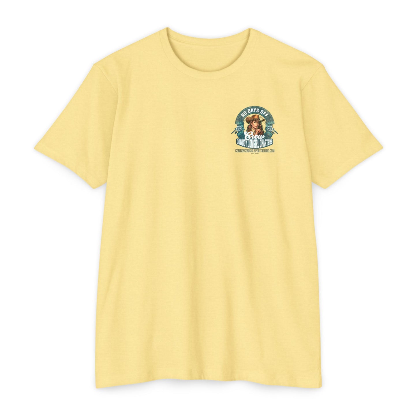 Cowboy Cowgirl Crew T-Shirt — "No Days Off" Western Graphic FISHING Tee